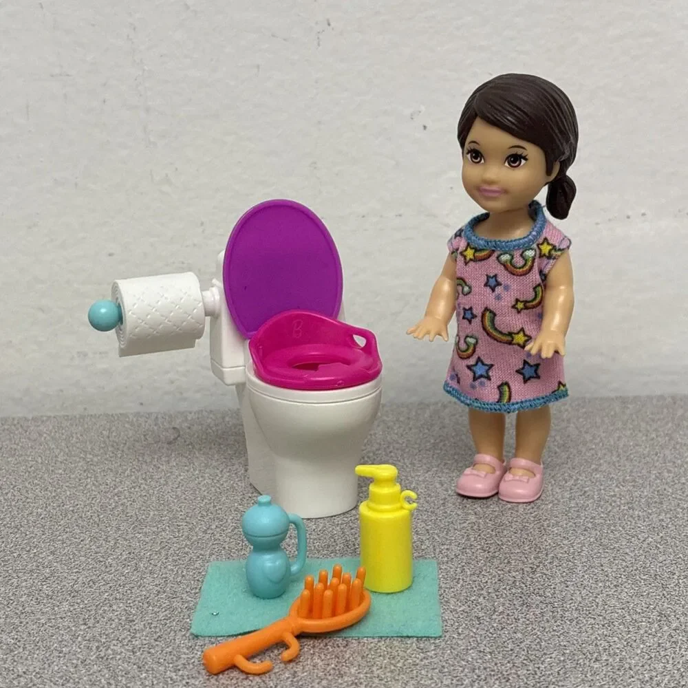 Barbie Skipper Babysitters Inc Kelly Potty Training Doll Play-set Complete
